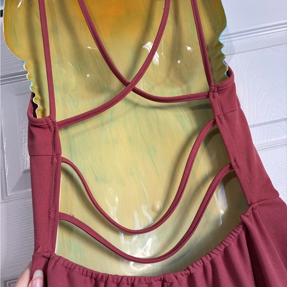 🤯 5/$20 Strappy Backless Pink Red Dress - Picture 3 of 7